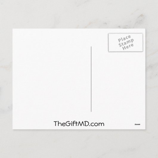 White Ribbon Reindeer Feestdagenkaart (Achterkant)