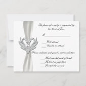 White Ribbon Silver Swans Response Kaart (Voorkant)