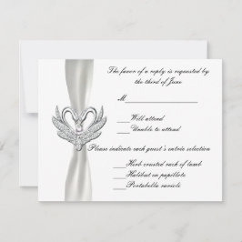 White Ribbon Silver Swans Response Kaart