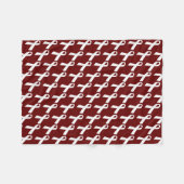 White Ribbons Tiled Pattern Fleece Deken (Voorkant (Horizontaal))