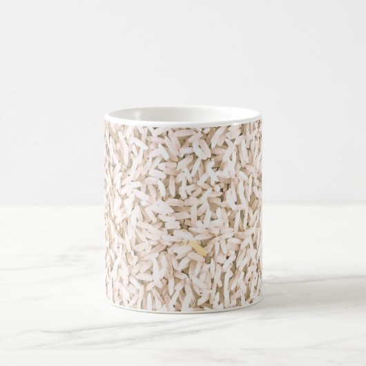 White Rice Texture  Mug Magische Mok (Center)