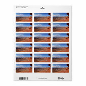 White Rim Overlook at Canyonlands National Park Etiket (Full Sheet)