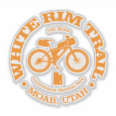 White Rim Trail (fietsen) Sticker (Voorkant)