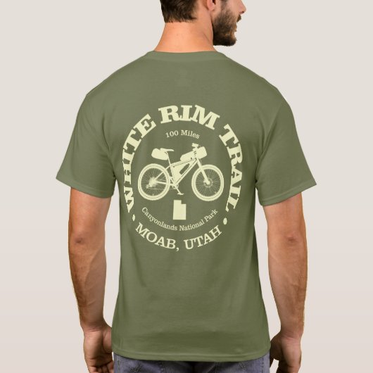 White Rim Trail (fietsen) T-shirt (Achterkant)
