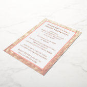 White Rings Roos Gold 50ste bruiloft Jubileum Folie Uitnodiging (Gedraaid)