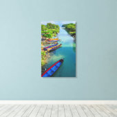 White RIver, Jamaica Canvas Afdruk (Insitu (Houten vloer))