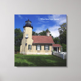 White River Light Station Canvas Afdruk