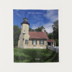 White River Light Station tapestry Wandkleed