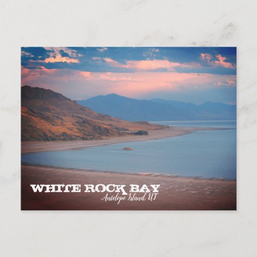 White Rock Bay, Antelope Island, Utah Briefkaart (Voorkant)