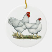 White Rock Chickens Keramisch Ornament (Voorkant)