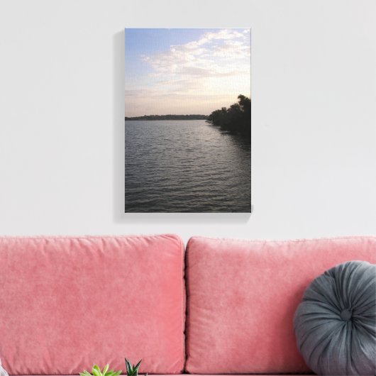 White Rock Lake, Dallas, Texas Canvas Afdruk (Insitu (Woonkamer))