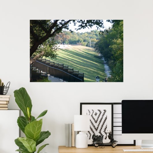 White Rock Lake Dam Poster (Thuiskantoor)