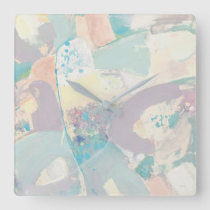 White Rock Pastel Vierkante Klok