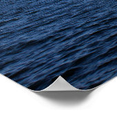 White Rock strand, BC, Canada. Zee, lucht en boot. Poster (Hoek)