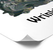 White "Rockin" My Wrinkles Black Sharpei Poster (Hoek)