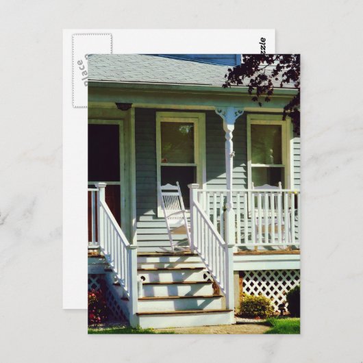 White Rocking Chairs Briefkaart (Voorkant / Achterkant)