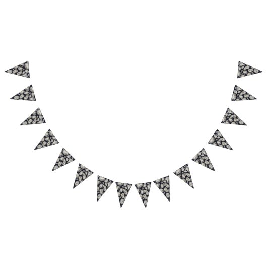 White Rocks Close Up Pattern Foto Vlaggetjes (Alle)