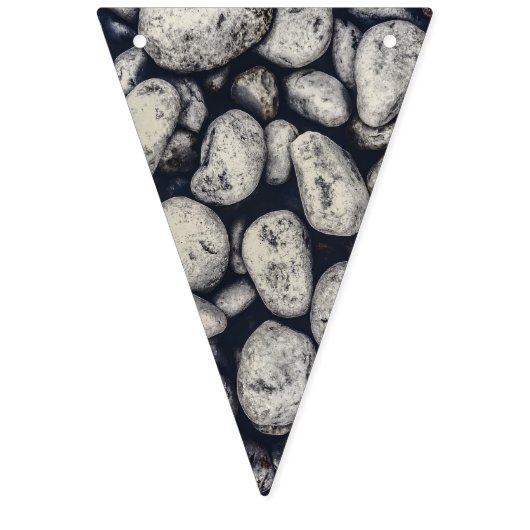 White Rocks Close Up Pattern Foto Vlaggetjes (Tweede vlag)