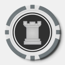White Rook schaakstuk Pokerchips