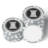 White Rook schaakstuk Pokerchips (Collectie)