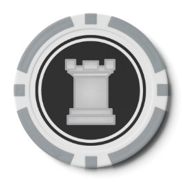 White Rook schaakstuk Pokerchips
