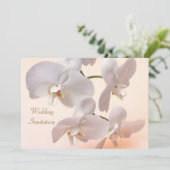 White - roomorchideeën Weddenschap Kaart (Staand voorkant)