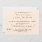 White - roomorchideeën Weddenschap Kaart (Achterkant)