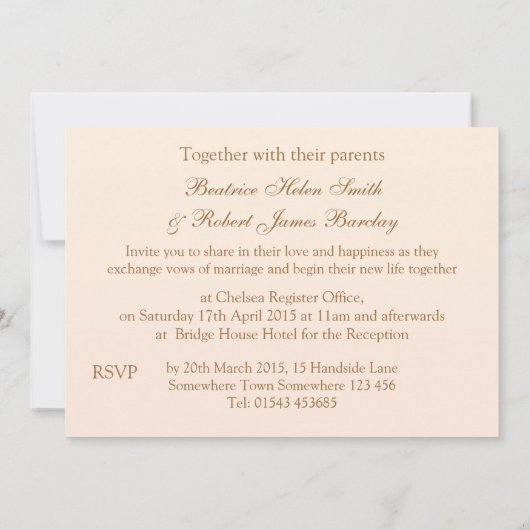 White - roomorchideeën Weddenschap Kaart (Achterkant)