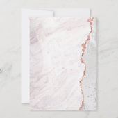 White & Roos Gold Agate Marble Folie Gilded Weddin Save The Date (Achterkant)