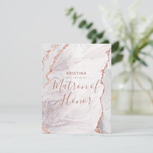 White & Roos Gold, je wordt mijn Ereheer Kaart (Staand voorkant)