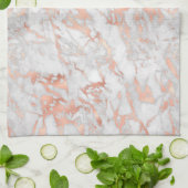 White & Roos Gold Marble Kitchen Towel Theedoek (Gevouwen)