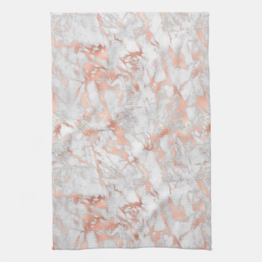 White & Roos Gold Marble Kitchen Towel Theedoek (Verticaal)