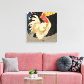 White Rooster Canvas Afdruk (Insitu (Woonkamer))