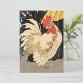 White Rooster Feestdagenkaart (Staand voorkant)