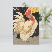 White Rooster Fine Art Bedankkaart (Staand voorkant)