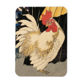White Rooster Fine Art Magneet (Verticaal)