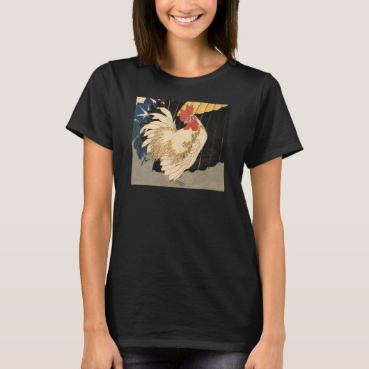 White Rooster Fine Art T-shirt (Voorkant)