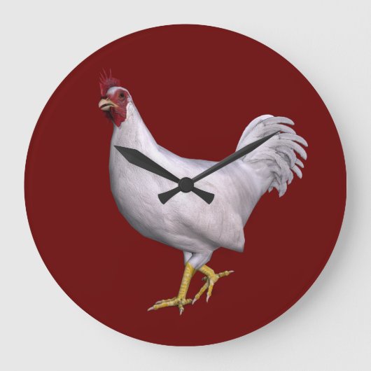 White Rooster Grote Klok (Voorkant)