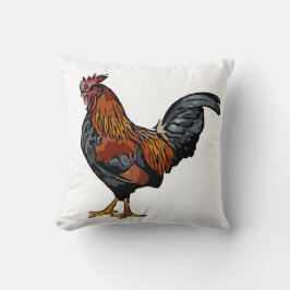 White Rooster kussen