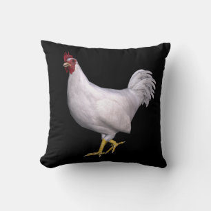 White Rooster Kussen