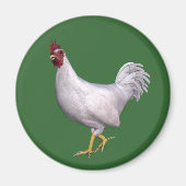 White Rooster Magneet (Voorkant)