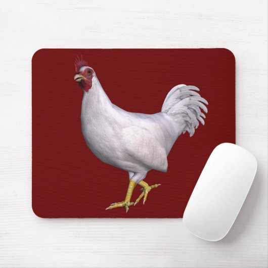 White Rooster Muismat (Met muis)
