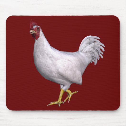 White Rooster Muismat (Voorkant)