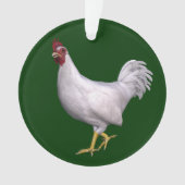 White Rooster Ornament (voorkant)