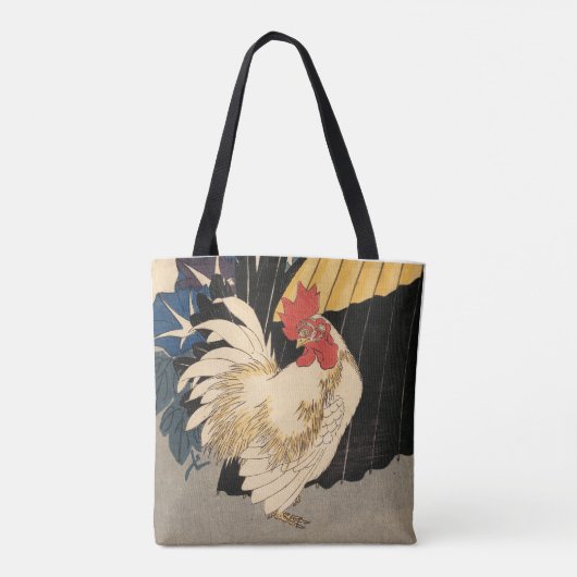 White Rooster Tote Bag (Achterkant)