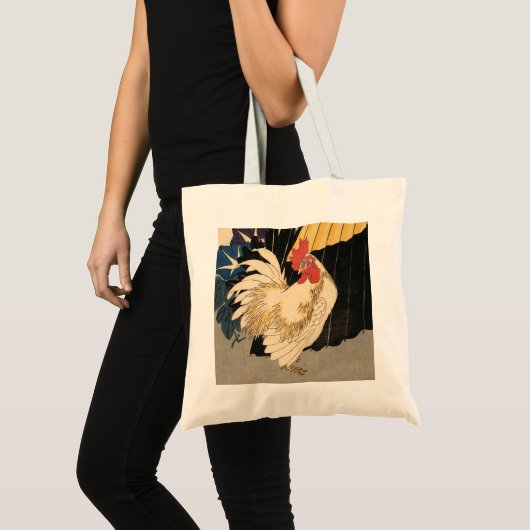 White Rooster Tote Bag (Voorkant (product))