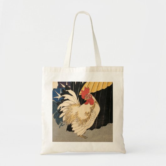White Rooster Tote Bag (Voorkant)