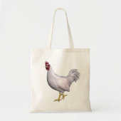 White Rooster Tote Bag (Voorkant)
