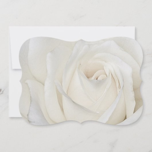 White Rose 5x7 Uitnodiging (Voorkant)