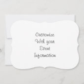 White Rose 5x7 Uitnodiging (Achterkant)